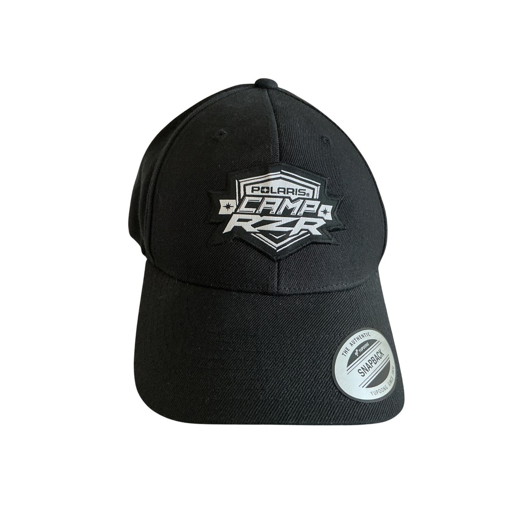 Polaris Camp RZR Yupoong Black Snapback Hat Adjustable Baseball Cap Mens